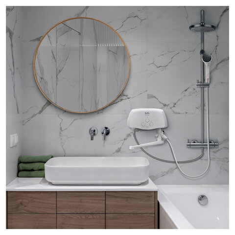 Водонагреватель проточный электрический BALLU 3-Logic TS, ненапорный, 3,5 кВт, 2 л/м, кран + душ, НС-1588892 - фото 6