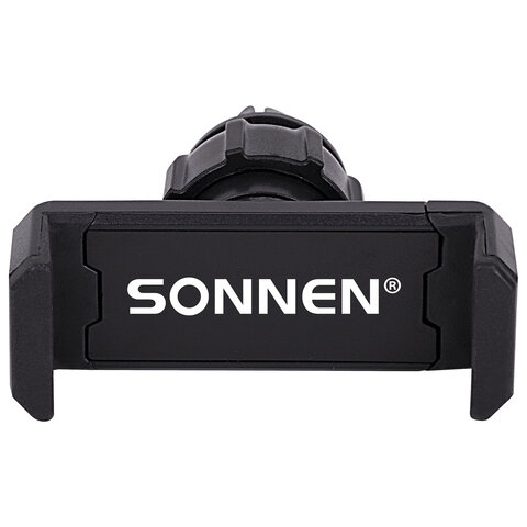 Держатель для телефона в авто на решетку вентиляции SONNEN, зажим до 85 мм, вращение 360°, 354922 - фото 4