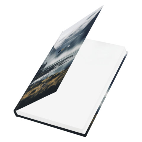 Ежедневник датированный 2026 145х215 мм, А5, STAFF, ламинированная обложка, "Туман", 117313 - фото 3