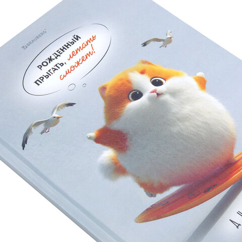 Дневник 5-11 класс 48 л., твердый, BRAUBERG, глянцевая ламинация, с подсказом, "Пушистый мечтатель", 107609 - фото 3