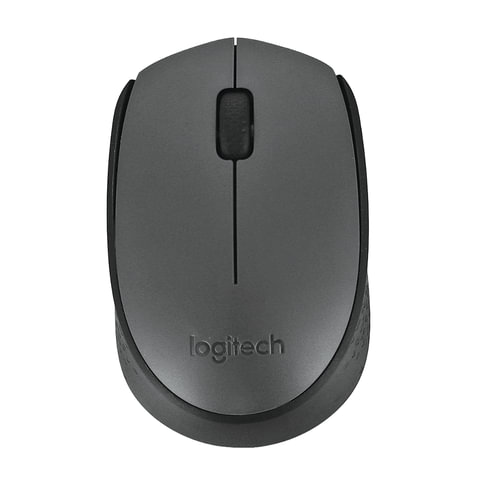 Мышь беспроводная LOGITECH M170, 2 кнопки + 1 колесо-кнопка, оптическая, черная, 910-004642 - фото 2