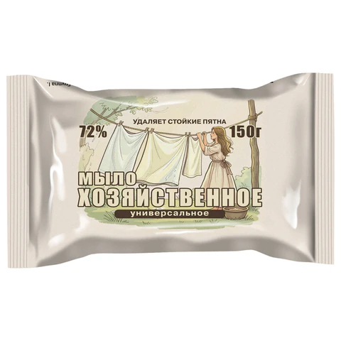 Мыло хозяйственное 72% 150 г ММЗ "Универсальное", 70454 - фото 1