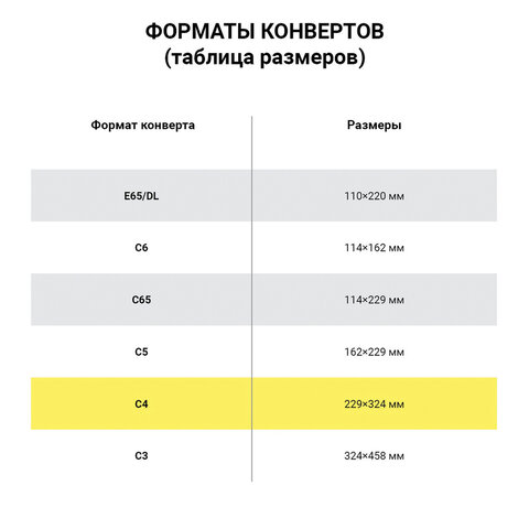 Конверты С4 (229х324 мм), клей, "Куда-Кому", 90 г/м2, КОМПЛЕКТ 50 шт., внутренняя запечатка, STAFF, 116570 - фото 8