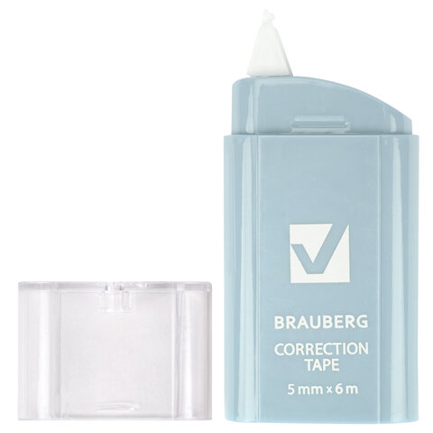 Корректирующая лента BRAUBERG COMPACT PASTEL, 5 мм х 6 м, КОМПЛЕКТ 6 штук, пенал с zip-lock, 272496 - фото 11