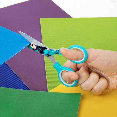 Ножницы 130 мм, мятные, с цветной печатью "Аниме", BRAUBERG ANIME, 238956 - фото 9