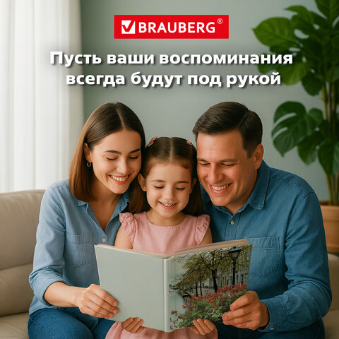 Фотоальбом BRAUBERG "Променад" на 304 фото 10х15 м, твердая обложка, термосклейка, 391168 - фото 18