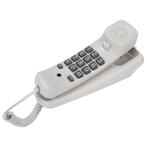 Телефон TEXET TX-219, тональный / импульсный режим, повтор, серый, 125787 - фото 1