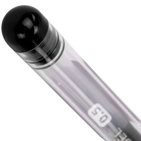 Ручка гелевая с грипом BRAUBERG "Fine Gel", ЧЕРНАЯ, игольчатый узел 0,5 мм, линия письма 0,35 мм, 141180 - фото 6