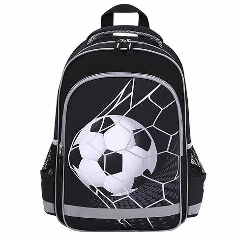 Рюкзак ПИФАГОР SCHOOL, 1 отделение, 3 кармана, "Ball kick", 38x28х14 см, 272079 - фото 2