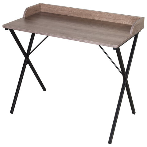 Стол на металлокаркасе BRABIX "LOFT CD-008", 900х500х780 мм, цвет морёный дуб, 641863 - фото 3