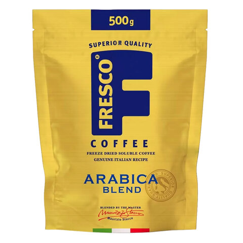 Кофе растворимый FRESCO "Arabica Blend", сублимированный, 500 г, мягкая упаковка - фото 1