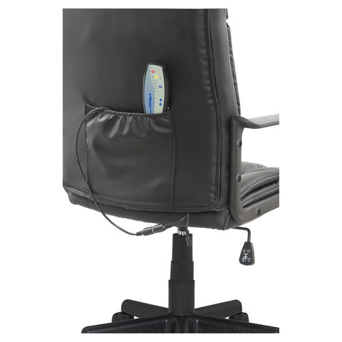 Кресло офисное BRABIX "Relax MS-001", 4 массажных модуля, экокожа, черное, 532519 - фото 3
