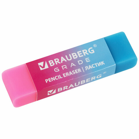 Ластики BRAUBERG GRADE НАБОР 4 штуки, размер ластика 60х15х10 мм, упаковка блистер, 271344 - фото 4