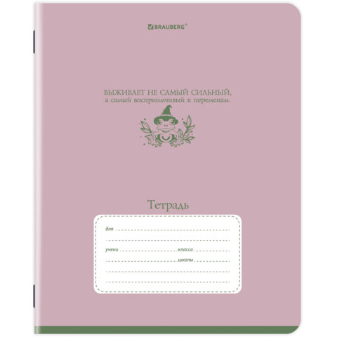 Тетрадь 12 л. BRAUBERG клетка, обложка картон, PHRASES, 107777 - фото 3