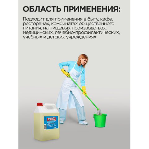 Универсальное чистящее средство ПРОГРЕСС 5л Канистра - фото 6