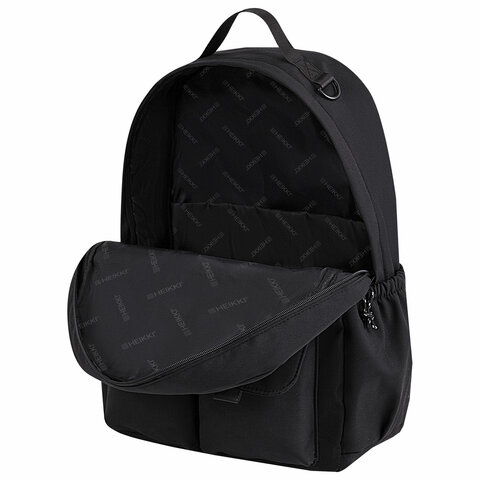 Рюкзак HEIKKI EDITION (ХЕЙКИ) универсальный, 6 карманов, черный, 42х30х14 см, 272540 - фото 7