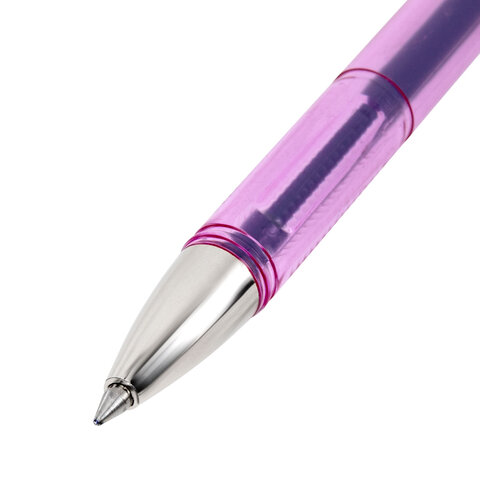 Ручки гелевые "BRAUBERG ULTRA GEL PASTEL", НАБОР 4 ШТУКИ, СИНИЕ, стандартный наконечник 0,5 мм, линия письма 0,35 мм, 144282 - фото 9