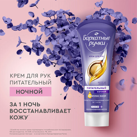 Подарочный набор БАРХАТНЫЕ РУЧКИ: крем для рук "Питательный" 80 мл + крем для рук "Ночной восстанавливающий" 80 мл - фото 13