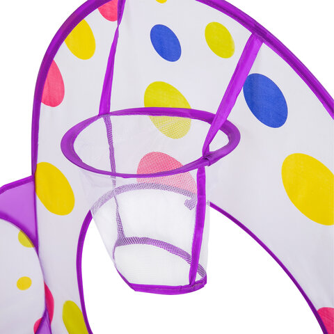 Детская игровая палатка-лабиринт с тоннелем и сухим бассейном, 90x190x270 см, BRAUBERG KIDS, 665172 - фото 5