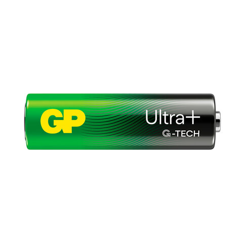 Батарейки КОМПЛЕКТ 2 шт., GP Ultra Plus G-Tech, AA (LR6), алкалиновые, пальчиковые, 15AUPA21-2CRSB2 - фото 3