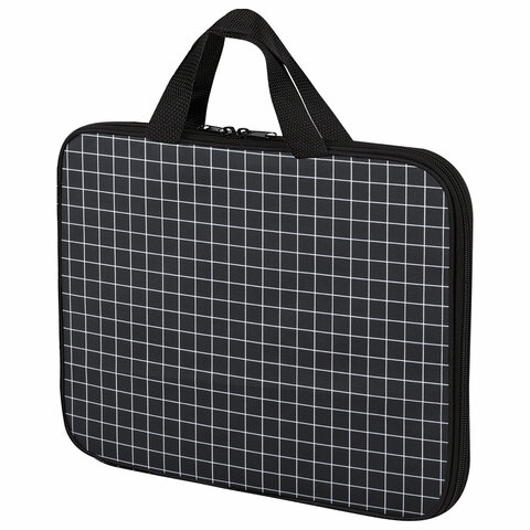 Папка на молнии с ручками BRAUBERG А4, 1 отделение, полиэстер, 20 мм, "Checkered", 272173 - фото 3