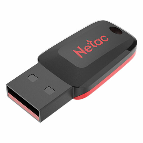 Флеш-диск 8GB NETAC U197, USB 2.0, черный, NT03U197N-008G-20BK - фото 1