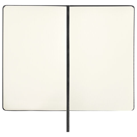 Скетчбук, слоновая кость 140 г/м2 130х210 мм, 80 л., КОЖЗАМ, резинка, BRAUBERG ART CLASSIC, черный, 113194 - фото 2