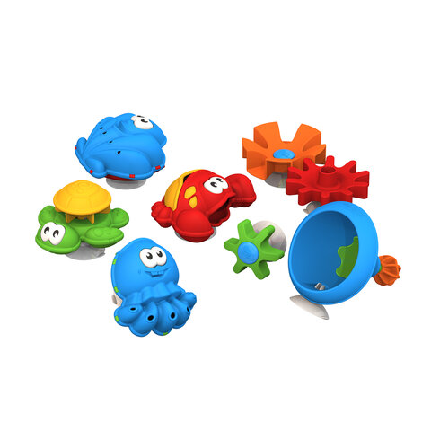 Игрушки для ванны в наборе, пластиковые, 6 шт., НОРДПЛАСТ, 741 - фото 1