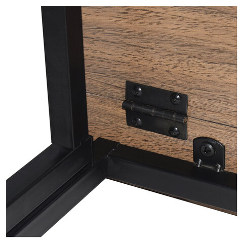 Стол на металлокаркасе BRABIX "LOFT CD-001", 800х440х740 мм, складной, цвет морёный дуб, 641209 - фото 11