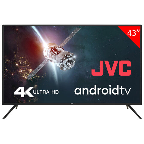 Телевизор JVC LT-43M790, 43" (109 см), 3840x2160, 4К UHD, 16:9, Android TV, Wi-Fi, черный - фото 1