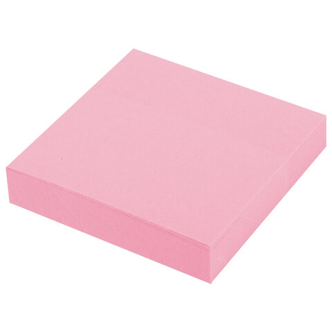 Блок самоклеящийся (стикеры) STAFF STANDARD, ПАСТЕЛЬНЫЙ 51х51 мм, розовый, 100 листов, 116580 - фото 2