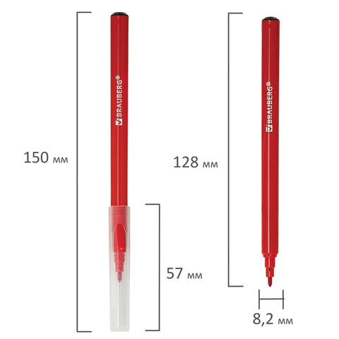 Фломастеры BRAUBERG PREMIUM, 36 цветов, КЛАССИЧЕСКИЕ, вентилируемый колпачок, ПВХ-упаковка, 152505 - фото 5