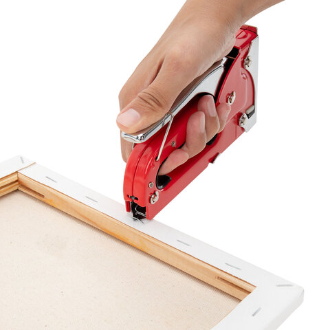 Степлер мебельный стальной, тип скобы 53, высота скоб 4-8 мм, 200 скоб 8 мм в комплекте, RABBITEX (РАББИТЕКС), 671322 - фото 8