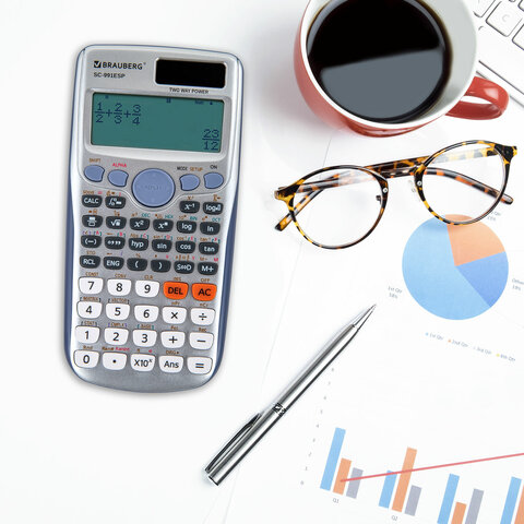 Калькулятор инженерный BRAUBERG SC-991ESP (165х84 мм), 417 функций, 10+2 разрядов, двойное питание, 271725 - фото 15