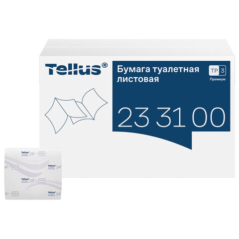 Бумага туалетная листовая Tellus/TORK (Система ТР3) ПРЕМИУМ КОМПЛЕКТ 40 шт., 200 л., 11х23 см, 2-слойная, 233100 - фото 12