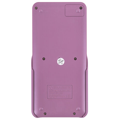 Калькулятор инженерный BRAUBERG SC-991ES-PLUS-PK (164х80 мм), 552 функции, 10+2 разряда, РОЗОВЫЙ, 272654 - фото 2