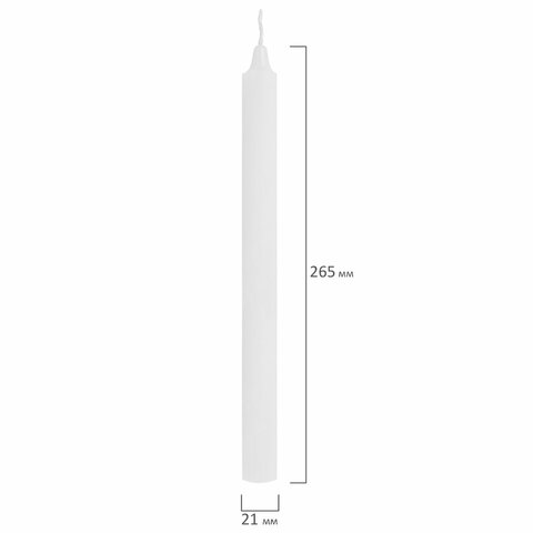Свечи хозяйственные Maxi Life, до 8 часов, КОМПЛЕКТ 4 шт., H=265 мм, D=21 мм, флоу-пак, LAIMA, 609204 - фото 4