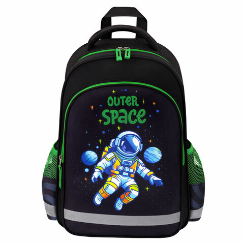 Рюкзак ПИФАГОР SCHOOL, 1 отделение, 3 кармана, "Outer space", 38x28х14 см, 273173 - фото 2