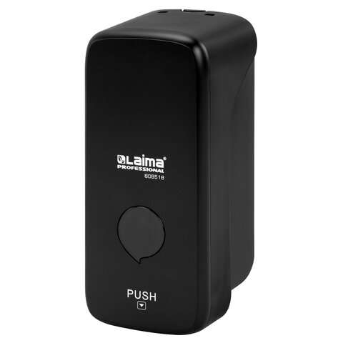 Дозатор для жидкого мыла LAIMA PROFESSIONAL PREMIUM BLACK, НАЛИВНОЙ, 0,5 л, черный, ABS-пластик, 609518 - фото 1
