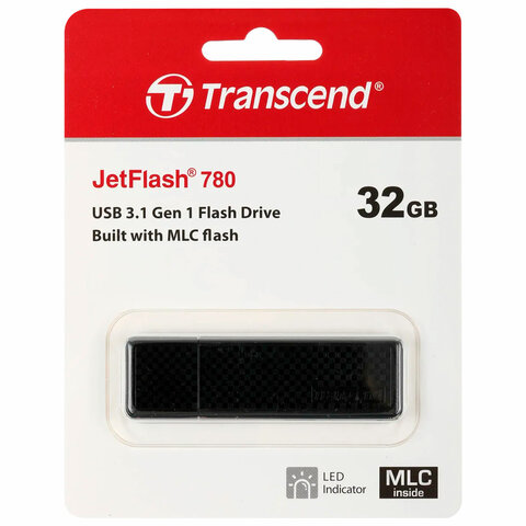 Флеш-диск 32 GB TRANSCEND JetFlash 780, USB 3.1, черный, TS32GJF780 - фото 4
