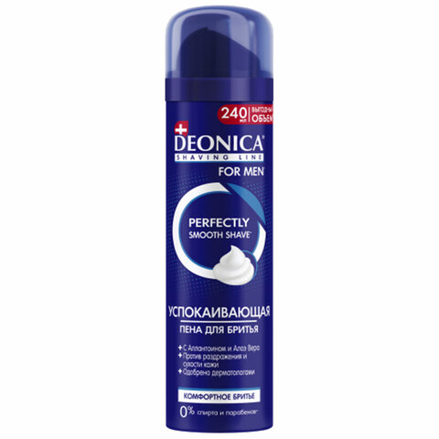 Пена для бритья 240 мл, DEONICA FOR MEN "Комфортное бритье", 4600104035623 - фото 1