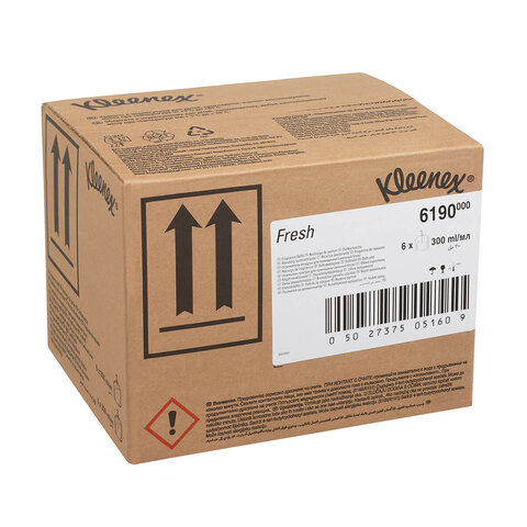 Сменный картридж для освежителя воздуха 300 мл, KIMBERLY-CLARK Kleenex Fresh, КОМПЛЕКТ 6 шт., 6190 - фото 5