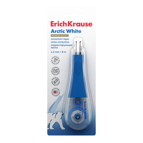 Корректирующая лента ERICH KRAUSE "Techno White", 4,2 мм х 8 м, блистер, европодвес, 21887 - фото 7