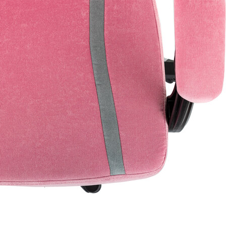 Кресло компьютерное BRABIX "Shooter GM-123", 2 подушки, ткань, розовое/серое, 533213 - фото 10