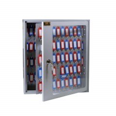 Шкаф для ключей Klesto SKB-102 на 102 ключа, металл/стекло, серый - фото 2