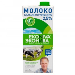 Молоко ул.паст. ЭкоНива 2,5% 1л. Молоко ул.паст. ЭкоНива 2,5% 1л. - фото 2