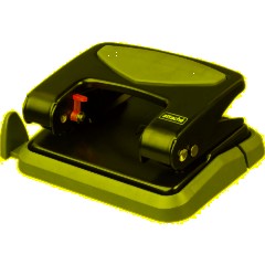 Дырокол Attache до 25 листов, с блокиратором, металлич., чёрный - фото 3