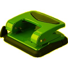 Дырокол Attache до 35 листов, с блокиратором, металлич., синий - фото 3