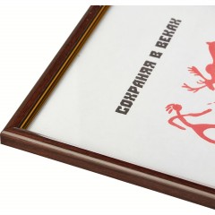 Рамка пластиковая 587 21x30 (A4) красное дерево - фото 2