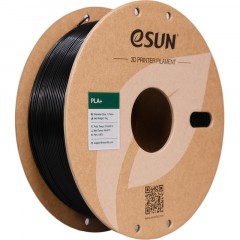 Пластик PLA+ ESUN 1.75 мм 1кг, черная (PLA+175B1)